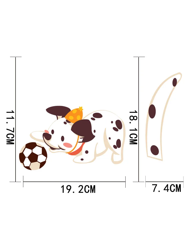 

ZTTZDY Cute A Dog At Play Car Rear Window Sticker YJ3-0086