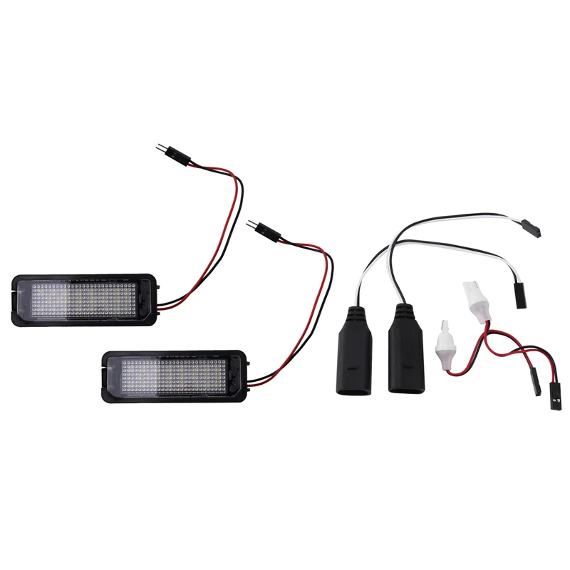 

12V светодиодный номерной знак светильник лампы для VW GOLF 4 6 9N для Passat автомобиля Подсветка регистрационного номера светильник с внешним дост...