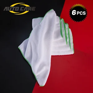 6 шт ультра мягкой микрофибры Полотенца губка для мытья автомобиля ткань для машины, полироль для автомобиля и нанесения воска; Тряпка из микрофибры для автомобиля 35*35 см