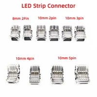10pcs rgb led strip connector 4 pin 5050 10mm colorful led tape light connector for waterproof ip65 strip to wire use