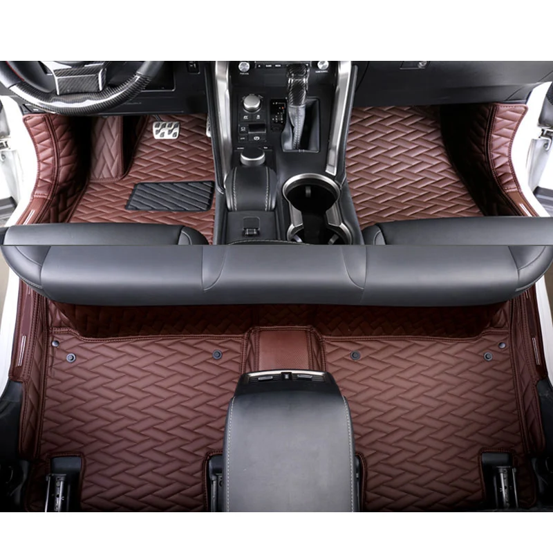 Lsrtw2017 для Lexus Nx NX200 NX300 300t NX300h автомобильный коврик для ног водонепроницаемый прочный коврик для интерьера аксессуары ковер - Название цвета: wine brown 1
