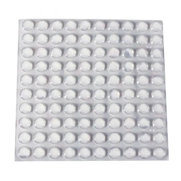 

100 Pcs Self Adhesive Round Silicone Rubber Bumpers Soft Transparent Black Anti Slip shock absorber Feet Pads Damper 10x2mm