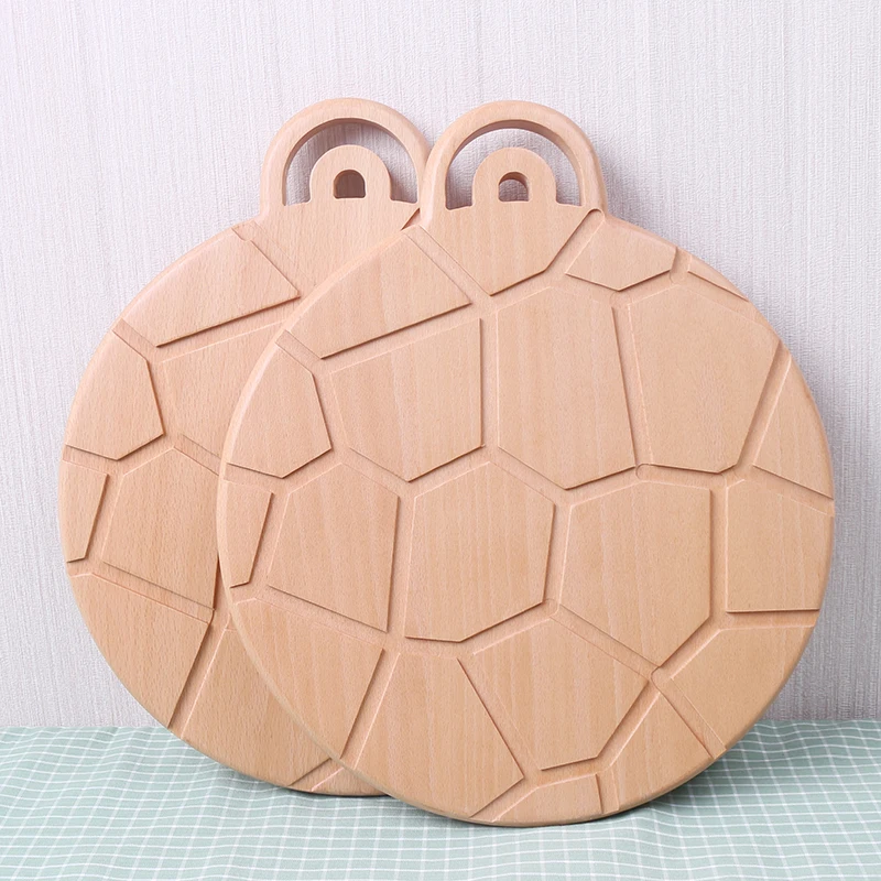 

Wooden Pizza Paddle Cheese Serving Tray Plate Cutting Chopping Board Round Hand polished pizza wooden tray