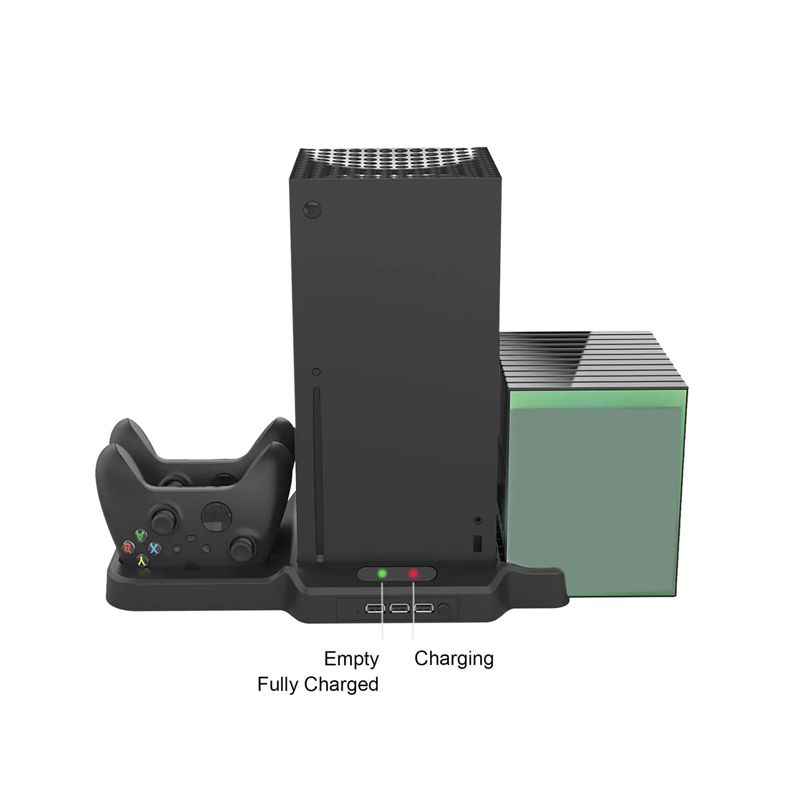 Вертикальная охлаждающая подставка для Xbox Series X двойное зарядное устройство