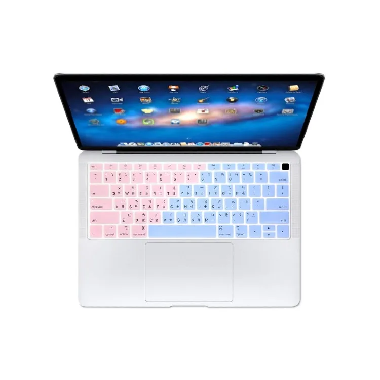 HRH Тайваньская Китайская силиконовая русская клавиатура, кожный чехол для MacBook Air 1", новинка, A1932, с сенсорным ID, отпечатком пальца