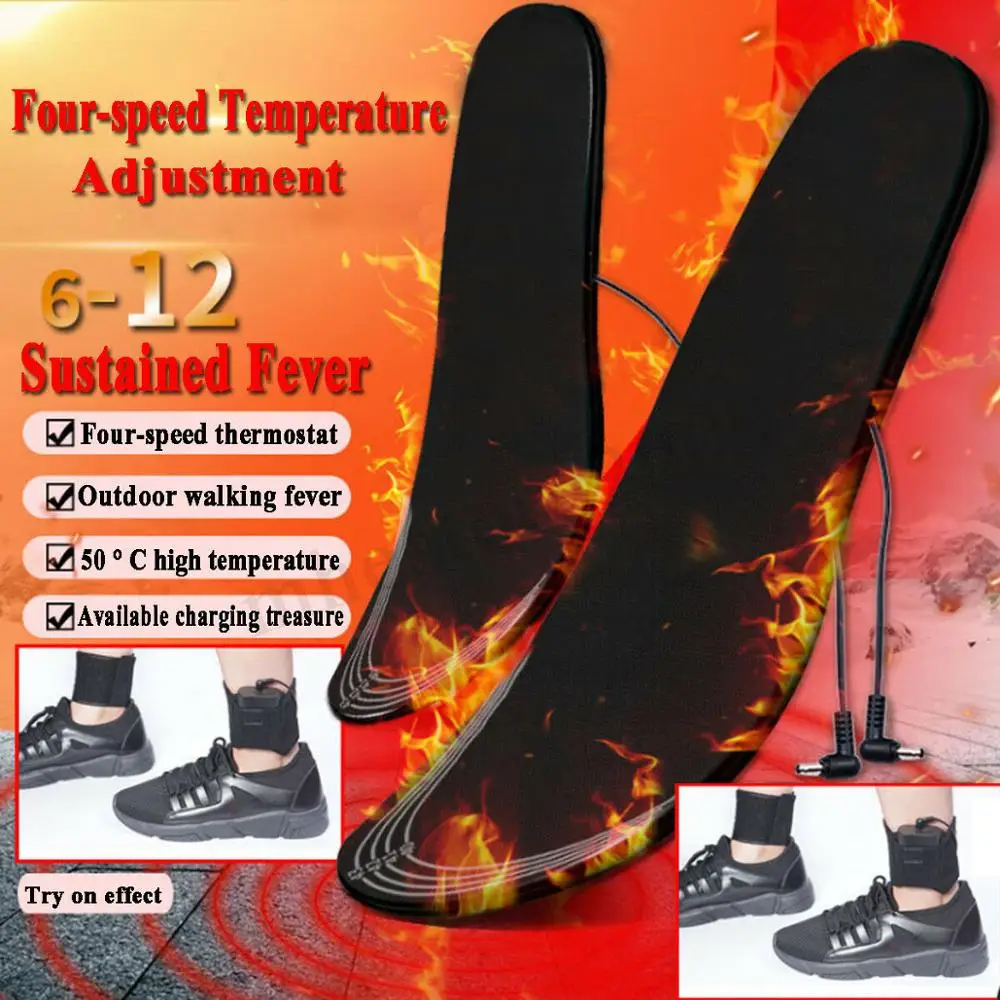 Коврик унисекс зимний стельки с подогревом электроподогревом подзарядка через