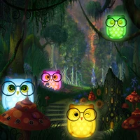 cute led wall lamps owl smart night living room wall sconces indoor bedroom bedside lighting decorative home decor for kid women