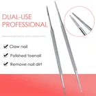 Пилка для ногтей, уход за ногтями на ногах, крючок для вросших, двусторонняя коррекция носка, пилка для маникюра, педикюра, ногтей