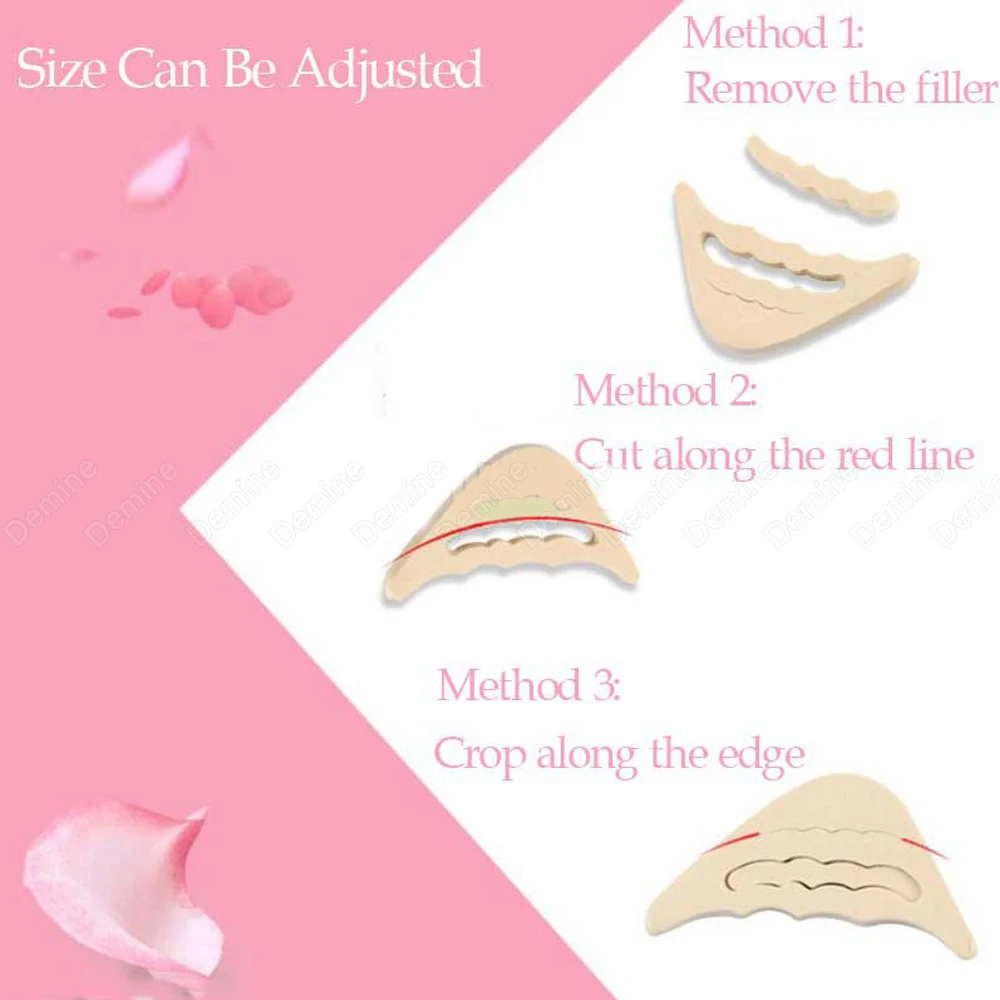 Sponge Forefoot Inserts Anti-Slip Pads for Shoes Women High Heels Toe Plug Cushion Shoe Filler Adjust Size Anti-Pain Foot Pad