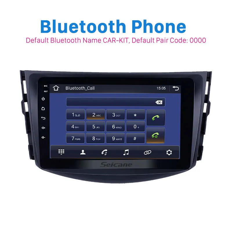 Автомагнитола Seicane 2 + 32 ГБ Android 10 0 GPS навигация для Toyota RAV4 2007 2008 2009 2010 2011