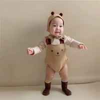cute bear baby clothes sets newborn kids rompers tops hats shirts spring autumn baby outfits for boys girls