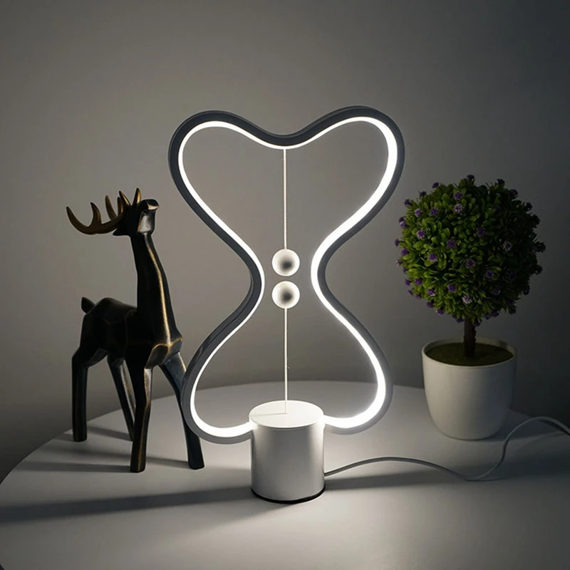 

Балансировочная лампа Heng, светодиодный ночсветильник с питанием от USB, домашний декор, ночник для спальни, офиса, стола, 7 цветов