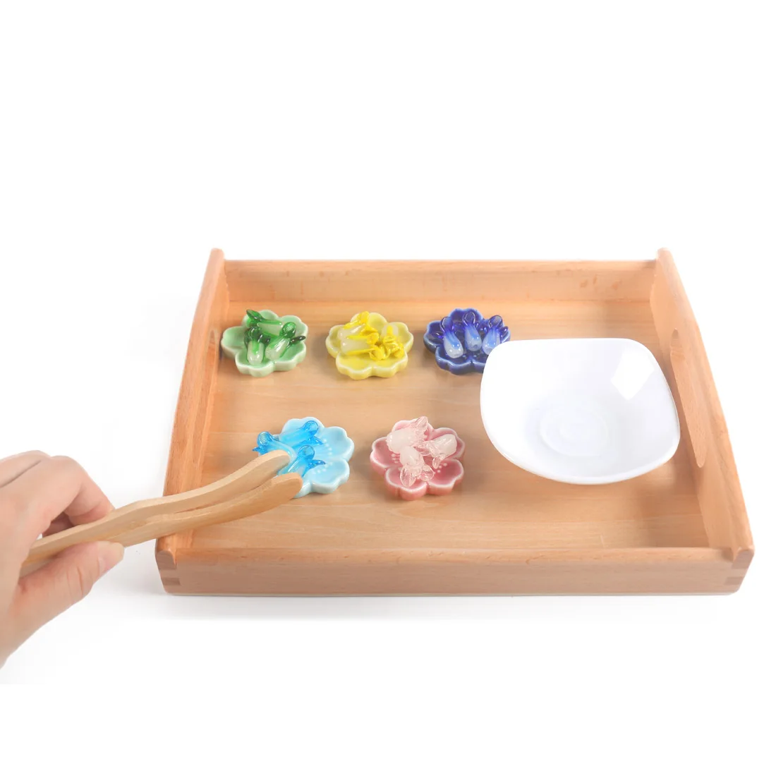 

Color Sorting Sensory Toys For Chidlren Montessori Practical Life Material Fine Motor Skill Learning Wooden Education Toy J1664H