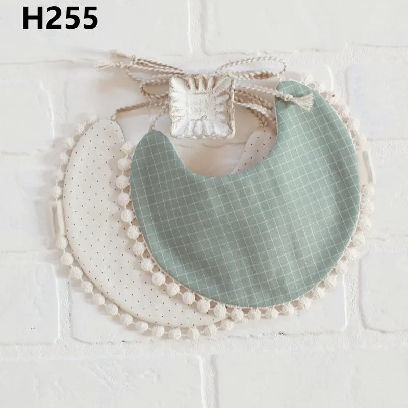 Baby Boy Girl Newborn Cotton Linen Two-layer Bib Waterproof Saliva Towel Burp Cloth Floral Print Feeding Boys Girls Bandana Bibs | Детская