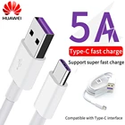 Кабель USB Type-C для Samsung S20 S9 S8 Xiaomi Huawei P30 Pro, быстрая зарядка, цвет белый, 5 А