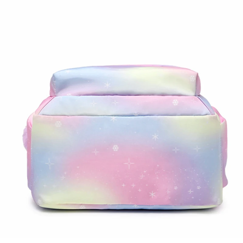 Школьный Радужный рюкзак с градиентом легкий Водонепроницаемый вместительный