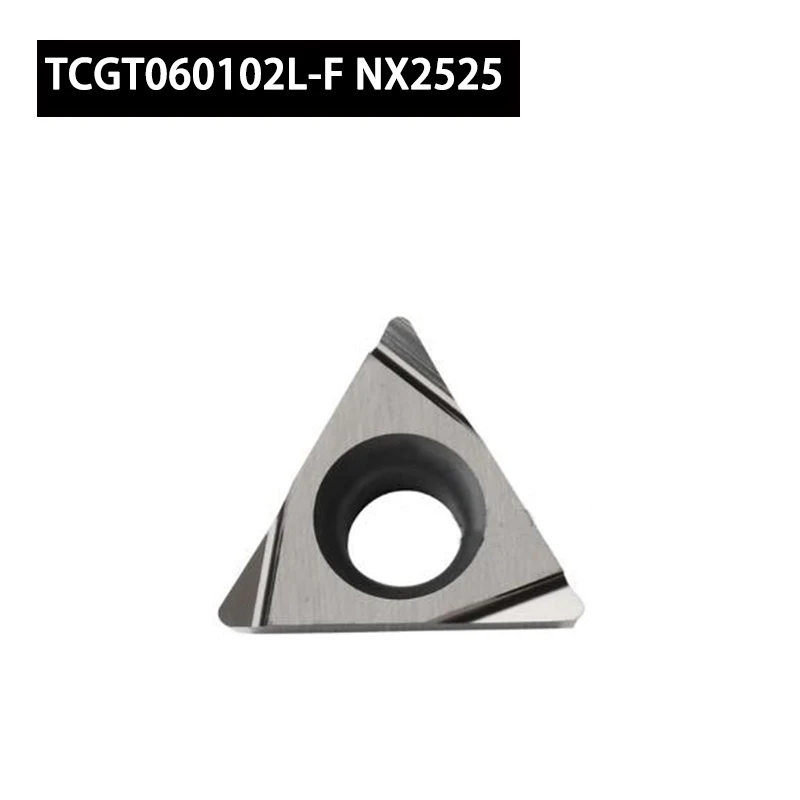 

TCGT TCGT060102L-F NX2525 TCGT110208-AZ HTI10 Lathe Cutter Tool Original Carbide Inserts TCGT06 For Processing Aluminum Machine