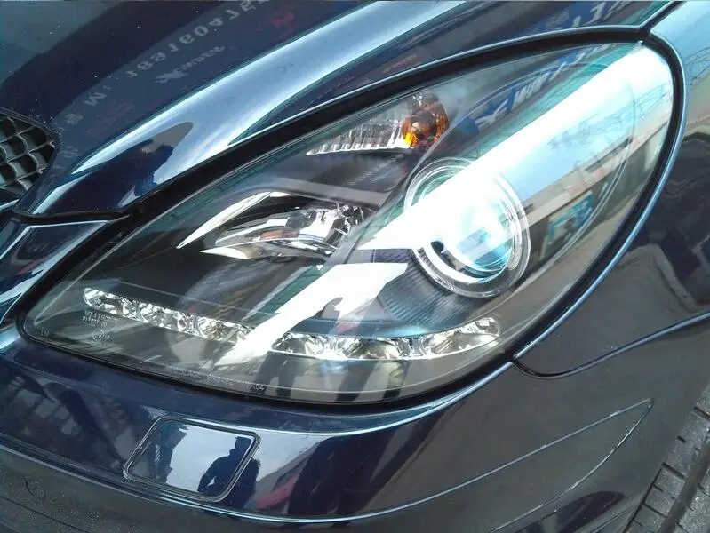 Видео 2 шт. 2004 ~ 2012 автомобиля bupmer головной светильник для Mercedes Benz R171 тумана SLK200 SLK350
