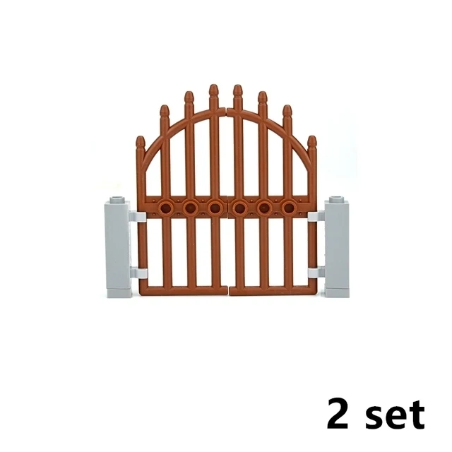 

MOC Parts Bricks Door Windows City House Accessories Building Blocks Gate Fence Stairs Ladder Toy for kid Compatible All Brands
