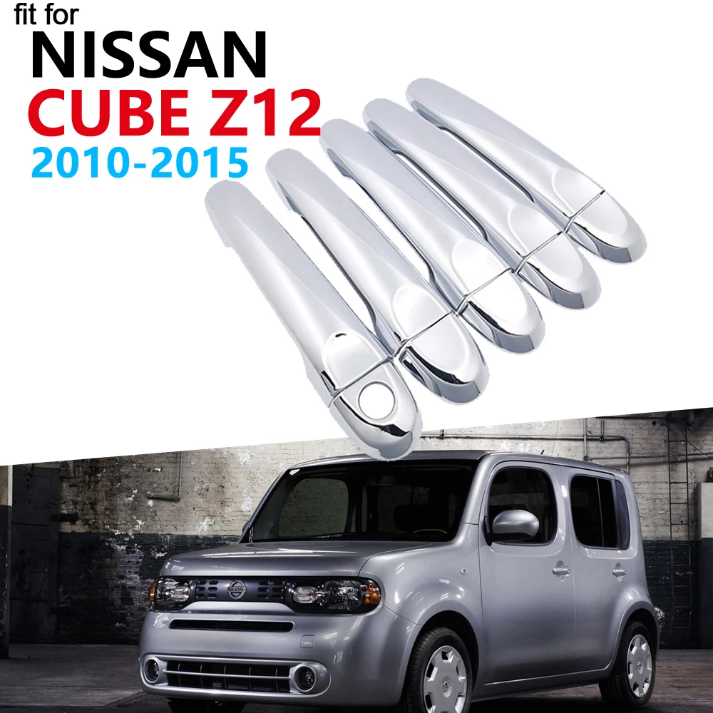Роскошная хромированная накладка на дверную ручку для Nissan Cube Z12 2010 2011 2012 2013 2014 2015