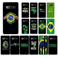babaite brazil brazilian flag phone case for samsung s10 21 20 9 8 plus lite s20 ultra 7edge