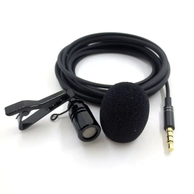 

Mini Portable Microphone Condenser Clip-on Lapel Mic for iPhone An-droid Phone PXPE