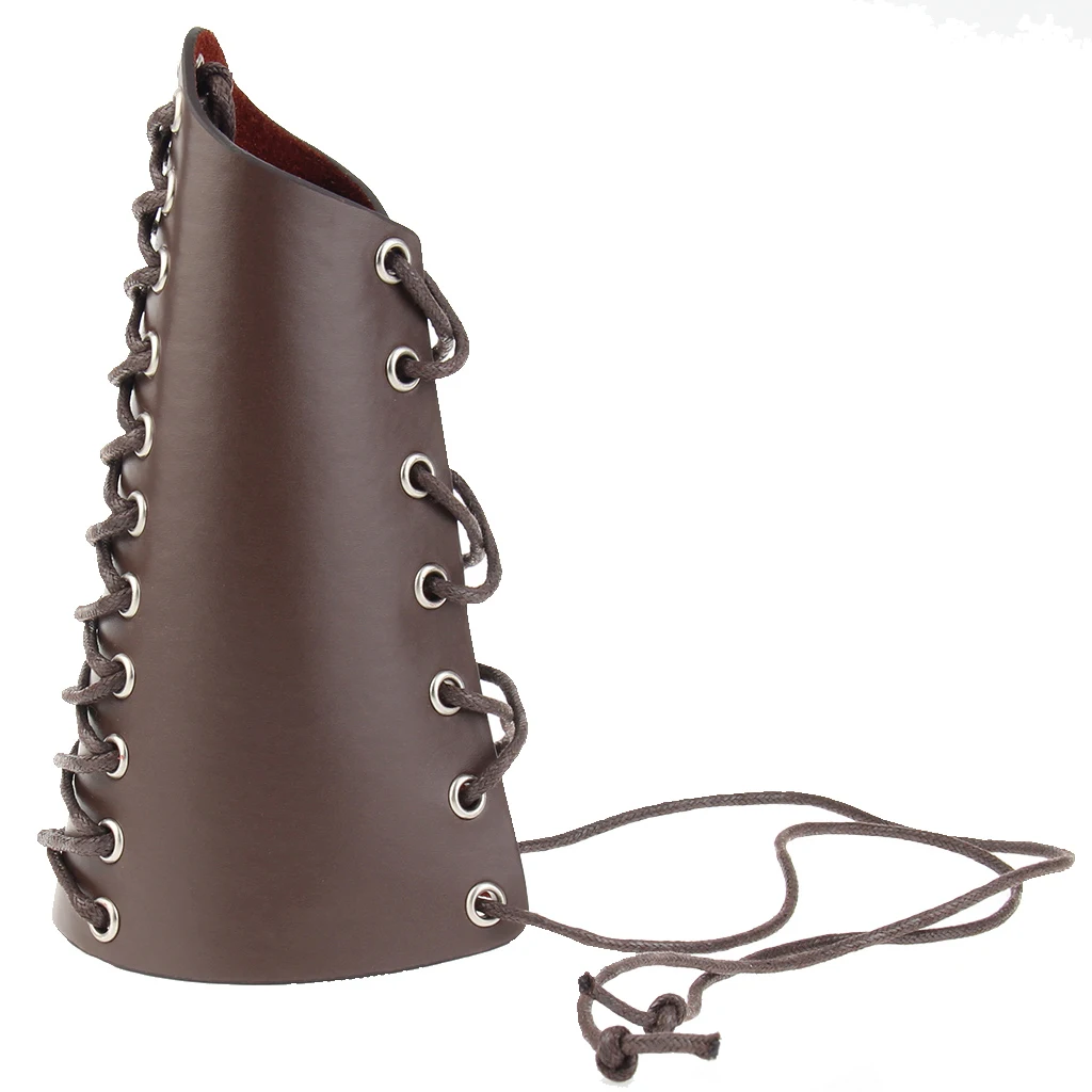 Браслет из искусственной кожи в средневековом стиле для мужчин и женщин широкий