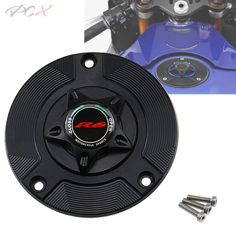 Логотип R6 аксессуары для мотоциклов крышка топливного бака с ЧПУ алюминиевая YAMAHA