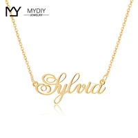 midiy customized name necklace sterling silver 925 name pendant necklaces for women hanmade personalized jewelry gift for women