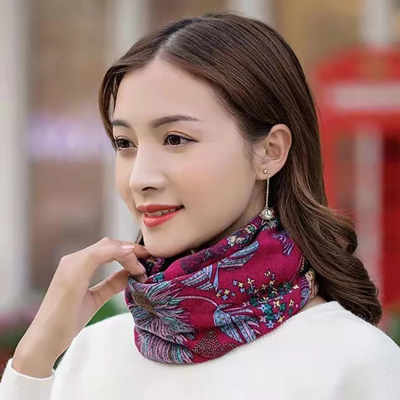 Женская маска для велоспорта головной платок с принтом различные способы