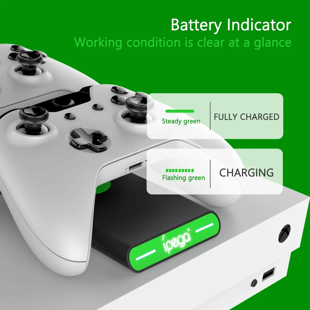 Новинка для XboxOne/X/S геймпад shuang zuo chong Xbox Беспроводное зарядное устройство с