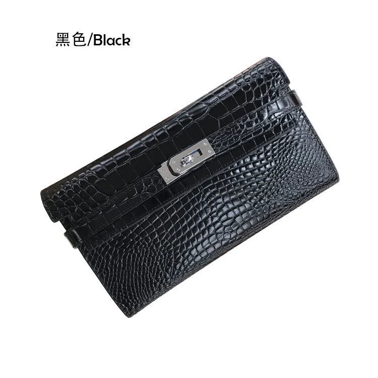 

Hand bag classic Kelly crocodile handbag leather medium length Wallet