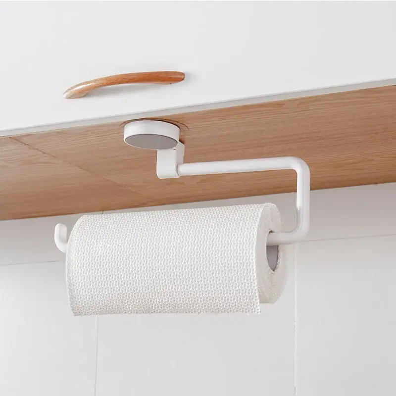 

Kitchen Paper Holder Sticke Rack Roll Holder for Bathroom Towel Rack Estanterias Pared Decoracion Tissue Shelf Organizer