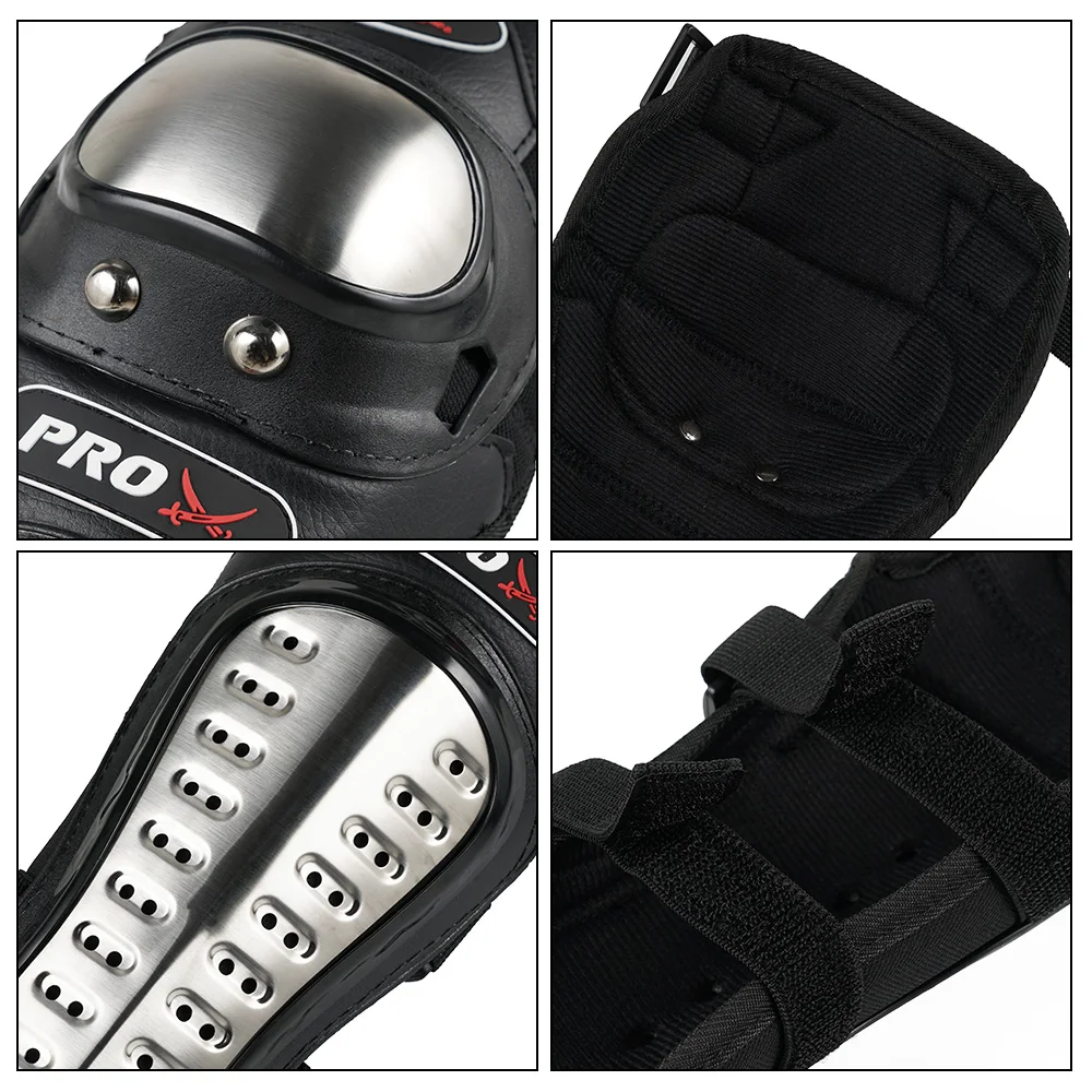 Комплект защитных накладок из нержавеющей стали для взрослых защита на колено