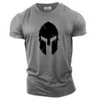 Мужская футболка в стиле ретро, спартанская футболка с 3D-принтом, рубашка с коротким рукавом и круглым вырезом, весна-лето 2021