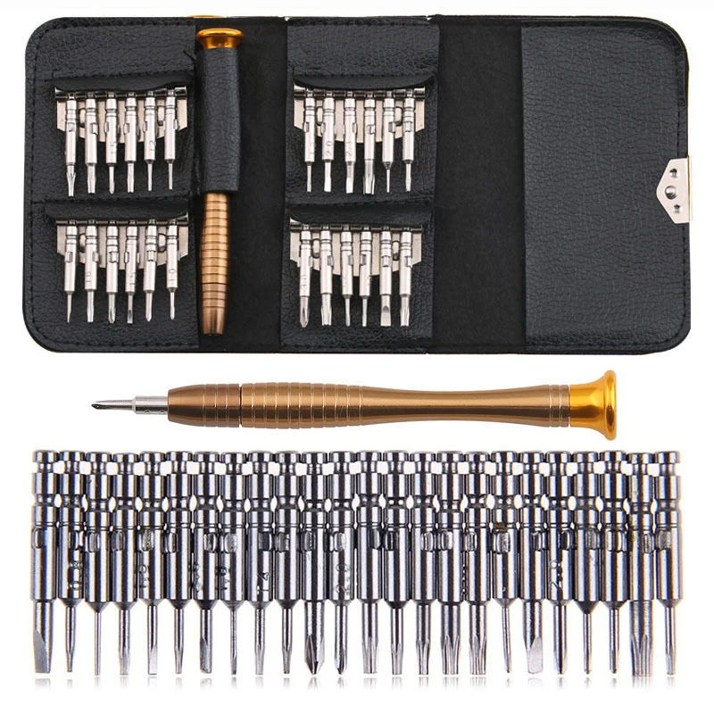 

25pcs Mini Precision Screwdriver Bit Set Laptop Phone Multi Portable Repairing Tools Torx Screw Driver Disassembly Hand Tools