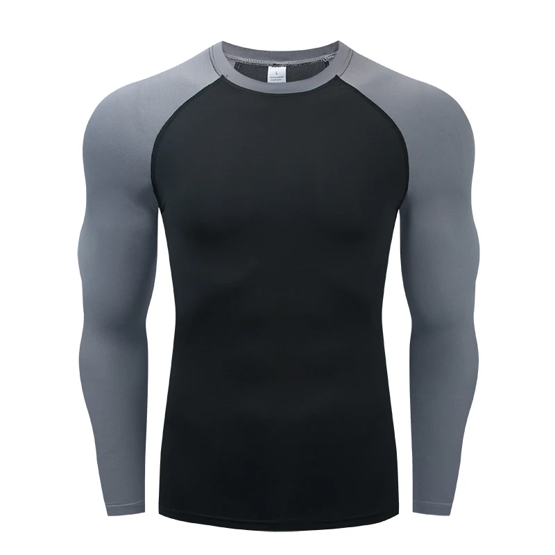 

Long Sleeve Compression Shirt Men Quick Dry Gym T Shirt Fitness Sport Shirt Male Rashgard Gym Workout Traning Tights For Men