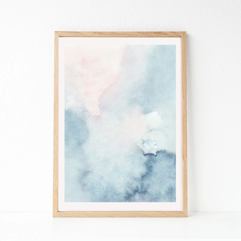 Абстрактное художественное полотно Современная Настенная картина акварельная