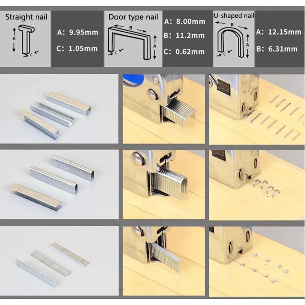 

3 In 1 Heavy Duty Nail Stapler For Home Furniture Stapler Manual 600/3000pcs Bind Nails /High Quality/