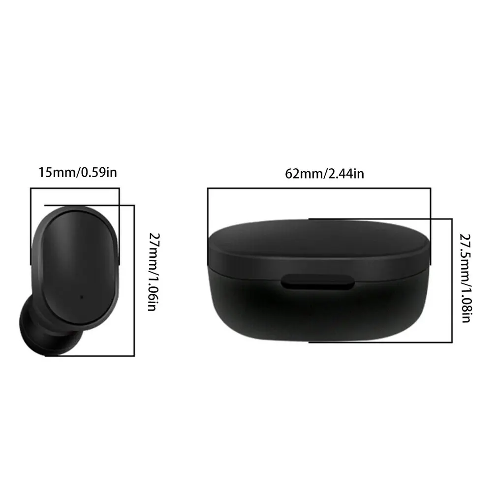A6S Bluetooth гарнитуры для Redmi Airdots беспроводные наушники 5,0 TWS наушники с шумоподавлением Микрофон для Xiaomi iPhone huawei samsung