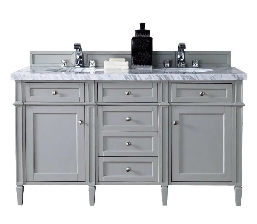 Кастомизированные белые раковины из твердой древесины 36 дюймов шкафы для ванной