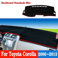 car center console dashboard sun visor cover non slip mat for toyota corolla 2006 2007 2008 2009 2010 2011 2012 2013 accessories