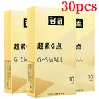 30 шт. маленькие Размеры G-Spot большой частицы пунктирной линии стимуляции 45 мм презервативы для дополнительной женской стимуляции, задержки эякуляции, смазка Sexo интимные Секс-игрушки для Для мужчин