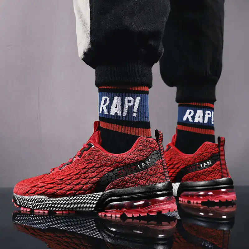 

Men Sport Shoes Sporty Men's Original Running Shoes Most Popular Style Sports For Man White Lace Sneakers Male Hi Tops Tennis