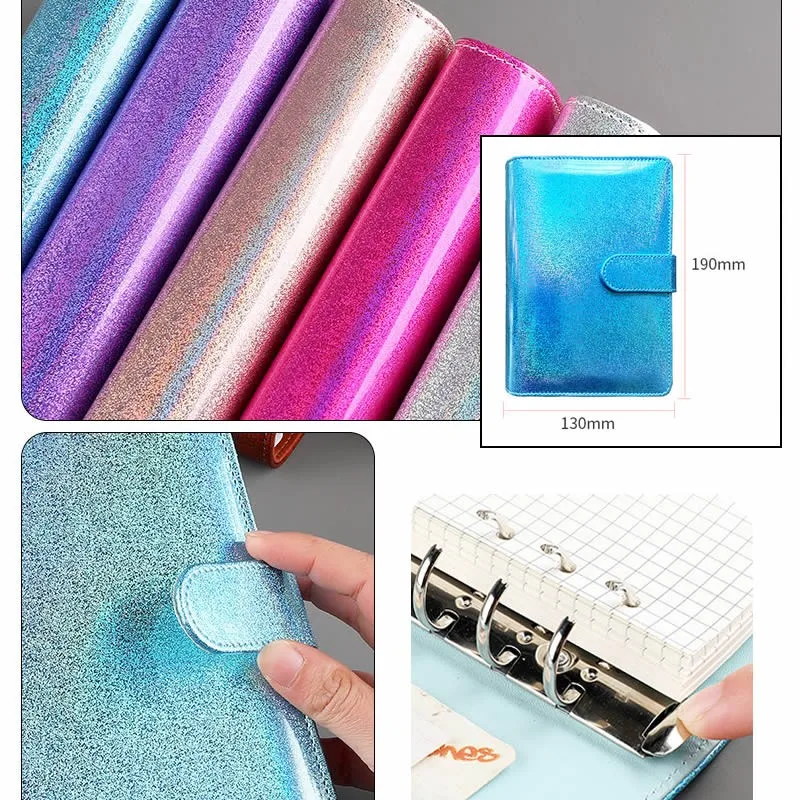 A6 кожаный вкладышной пополнения Тетрадь крышка спираль связующего макарон