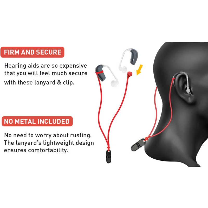 Слуховой аппарат веревка для защиты от потери слуховых аппаратов держатель