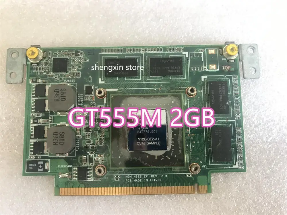 Видеокарта для Latpop ASUS N75S N75SF N55SF N75SL N55SL GeForce GT 555M GT555M видеокарта VGA 2 Гб 100%
