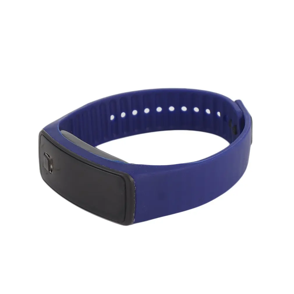 Светодиодный силиконовый браслет легкие мягкие модные фитнес спортивные часы