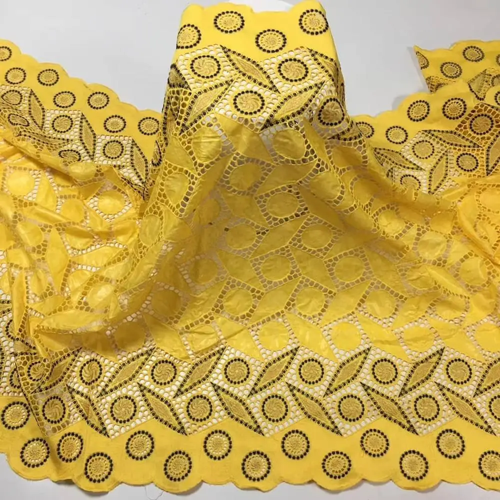 

Madison African bazin riche fabric with brode Latest fashion embroidery bazin lace fabric with net lace 5Yards/PCS