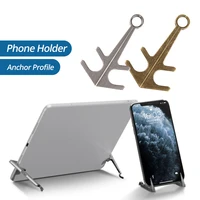 magnetic phone holder anchor shaped metal stand desktop bracket for samsung xiaomi desk support mobile phone accessories